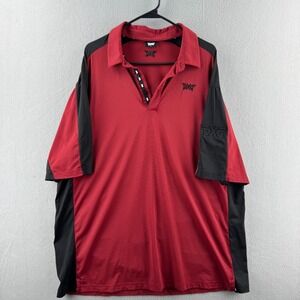 PXG Golf‎ Polo Mens XL Red Jersey Material Stretch Active